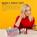 balacoo Lipstick Display Rack: 24 Compartment Acrylic Gloss Organizer Lipstick Organizer Holder Clear Makeup Organizer Case for Lip Gloss Brushes