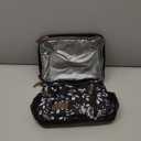 MIYCOO Lunch Bag & Lunch Box for Women Men, Double Deck Leakproof Insulated Soft Large Adult Camping Cooler bag for Work, Beach, Picnic, Travel (White Flower, 15L)