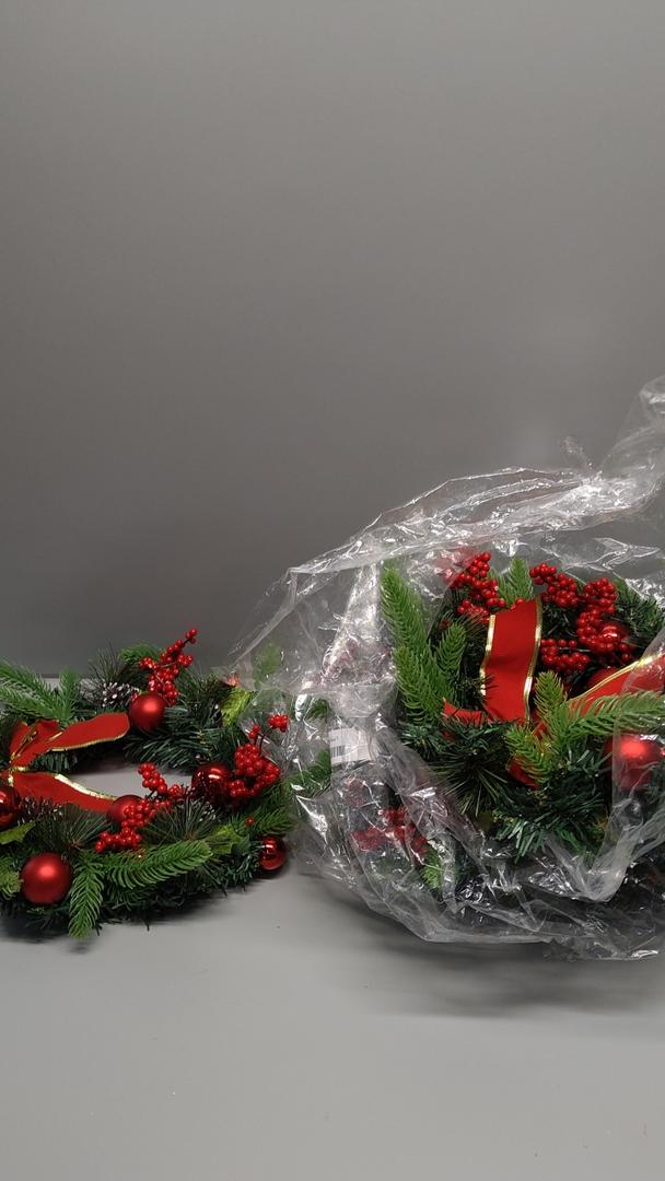 4PCS 13 Inch Christmas Wreaths Sets for Doors Cabinets