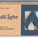 GoodLight Unscented Vegan and Paraffin-Free Tea Light Candles (24 Candles)