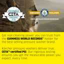 Kärcher Pressure Washer K1700, CETA Certified, 3 Spray Nozzles, Detergent Tank, for Cars, Driveways, Siding, Patios, 1.2 max. GPM