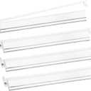 Mahjong Racks with Pushers 4PCS Set Majiang Tile Holder Acrylic Mahjong Racks Accessories and Gifts (Clear)