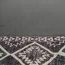 Bathroom Rugs Tribal Bath Mat Western Non-Slip Absorbent Bath Rug Plush Soft Farmhouse Geometric Bathroom Floor Mat for Shower Toilet Tub, 35 x 24inch