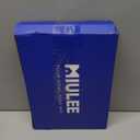 MIULEE Faux Linen Curtains 90 Inch Length 2 Panels Natural White Semi Sheer Curtain with Back Tab Rod Pocket, Light Filtering Window Privacy Burlap Drapes for Living Room Bedroom 42W x 90L