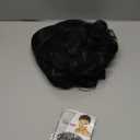 yuehong Short Curly Black Mens Wig Anime Cosplay Fashion Daily Wig Heat Resistant Synthetic Fibers Fluffy Soft Costume Hair