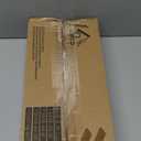 QEEIG Bathroom Floating Shelves for Wall - 15.7" Wall Mounted Shelf Over Toilet Farmhouse Home Decor Display Bookshelf Small 15.7 x 6.7 inch Set of 2, Rustic Brown (008-40BN)