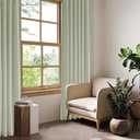 KGORGE Sheer Linen Curtains 63 Inches for Living Room 2 Panels, Back Tab Rod Pocket Drapes Green Linen Textured Boho Light Airy Privacy Green Curtains for Kitchen Cafe, Sage Green,52" W x 63" L