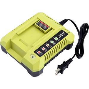 OP401 Fast Charger Replacement for Ryobi 40V Battery Charger, Compatible with Ryobi 40V Lithium Battery OP4040 OP4050 OP4050A OP40601 OP4026 OP4015 OP4030 Tools Battery