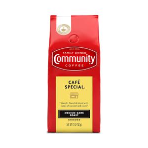 Community Coffee Caf Special Blend, Ground Coffee, Medium Dark Roast, 12 Ounce Bag (Pack of 1)