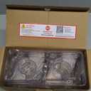 12pcs Heavy Duty Curtain Rod Holders with Wide Hook, 5X Stronger Than Adhesive Curtain Rod Hooks, 25 LBS Tension Curtain Rod Bracket for Wall with Level and Pin Guide, Minimal Damage Curtain