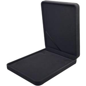 JunningGor Jewelry Set Velvet Box Necklace Earring Ring Necklace Bracelet Gift Display Case Wedding Jewelry Storage Holder (Deep Gray For Chunky Collar Necklace)