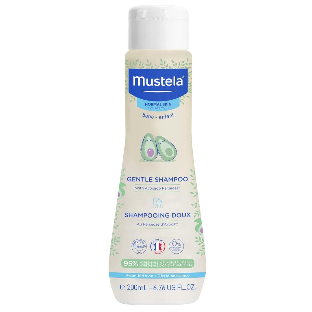 Mustela Baby Gentle Shampoo with Natural Avocado - Hair Care for Kids of all Ages & Hair Types - Tear-Free & Biodegradable Formula - Various Sizes - 1 or 2-Pack (6.76 Fl Oz (Pack of 1)), EXP 01/2028