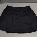 SANTINY 14" Skorts for Women with 2 Pockets High Waisted A Line Casual Pickleball Golf Skort Athletic Tennis Skirt (Black_S)