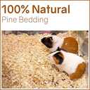 Greaton, Premium Natural Pine Bedding for Small Indoor and Outdoor Pets, Dust Free, Soft Shavings, Kiln Dried & Heat Treated, Beige