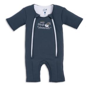 Magic Sleepsuit Baby Merlin's Cotton Baby Swaddle Transition Product - Soft and Cozy Design, Double Zipper for Easy Diaper Changes, Promotes Safe Sleep, 3-6 Months - Navy Blue - Small 12-18lbs