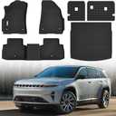 Floor Mats & Trunk Mat Fit for 2025 Jeep Wagoneer S 4xe EV,All Weather Protection TPE, Anti-Slip Floor Mats & Cargo Liner Fit for 2025 Jeep Wagoneer S 4xe EV Accessories