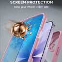 Miracase for iPhone 17 Case 6.3'', Full-Body Military Grade Drop Protection Outdoor Phone case with Built-in Glass Screen &Camera Control,Easy Installation,No Gap,Compatible with MagSafe, Purple