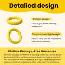 Indestructible Dog Ring Toy, Rubber Soft Dog Chew Toys, Small Medium Large Dogs Frisbee for Aggressive Chewers,Suitable for Tossing, Pulling Training-6.69in Flying Disc (1 Ring)