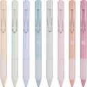 BLIEVE - Pastel Colored Gel Pens With Cool Matte Finish, Aesthetic and Cute Pens With Smooth Writing For Journaling And Bible Note Taking No Bleed Through, Cute School Supplies, 8 Pack