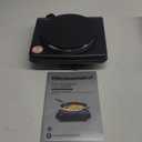 Elite Gourmet ESB-301BF# Countertop Single Cast Iron Burner, 1000 Watts Electric Hot Plate, Temperature Controls, Power Indicator Lights, Easy to Clean, Black