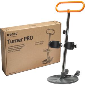 Etac Turner PRO Patient Transfer Aid - Sit to Stand Lift for Elderly with High Safe Working Load (440 lbs) - Patient Lift and Mobility Assist for Safer Transfers with Platform Disc & Anti-Slip Bottom