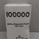 I00000 200 Pack Gold Plastic Cups, 9 Oz Elegant Clear Plastic Cups Gold Rimmed Disposable Wine Glasses Fancy Disposable Party Cup Wedding Cup Drinking Tumblers Cocktail Glasses Perfect for Party