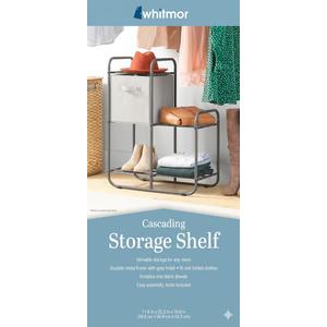 Whitmor Cascading Storage Shelf,12x23x30"