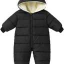 Infant Toddler Snowsuit Cute Baby Bear Suit Newborn Winter Coat Warm Hooded Jumpsuit for Boys Girls 90
