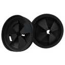 Dijedev 3 3/ 8" Garbage Disposal Splash Guard, 2Pcs Quiet Garbage Disposal Rubber Drain Insert, Garbage Disposal Parts, Removable Sink Baffles QCB-AM Compatible with Insinkerator Garbage Disposal Parts