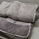 Dog Bed for Large Dogs, Dog Mattress with Pillow for Crate Kennel, Sofa pet Bed, Super Soft pet Bed for Medium, Jumbo, Small Dogs Breeds (Grey, XX-Large:(46"x30"x4")