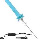 QWORK 15W Electric Hot Wire Foam Cutter, 100-240V Dual Voltage with US Plug, 4" Precision Cut, Fast Heating, Ergonomic Handle, for Polystyrene & Foam Boards