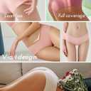 ROSYCORAL Womens Seamless Bikini Panties Soft Stretch Invisibles Briefs No Show Hipster Underwear cheeky 9 pack XS-L (L)