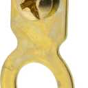 Hillman 122225 Flat Ring Hanger with Screw, Brass Plated, Gold, Pack Of 2