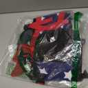 Malier Dog Life Jacket, High Buoyancy Shark Swimsuit, Ripstop American Flag, Medium, Red & Dark Blue