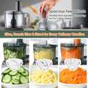 Food Processor and Blender Combo, 88 oz Food Chopper for Meat, Vegetable and Dough, 70 oz 700W Glass Jar Blender with 2 Speeds and Pulse for Smoothie, Nutrient Extractions, and More