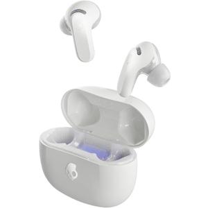 Skullcandy Rail ANC Wireless Earbuds, Bluetooth Headphones, Active Noise Cancelling, Up to 38 Hours Battery, Microphone for iPhone Android, Customizable via Skull-iQ App - Bone Skullcandy Rail ANC Wireless Earbuds, Bluetooth Headphones, Active Noise Cancelling, Up to 38 Hours Battery, Microphone for iPhone Android, Customizable via Skull-iQ App - Bone