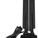 Eightwood WiFi 6E Antenna Tri-Band 6GHz 5GHz 2.4GHz RP-SMA WiFi Antenna Magnet Mount Base for PC Desktop Computer Motherboard WiFi Bluetooth Card Wireless WiFi Router