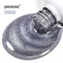 5 x JODSONE 16.5ml Cat Eye Gel Nail Polish Silver for Holographic Glitter Cat Eye with Magnet Need U V Curing