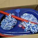 O-Cedar RinseClean Spin Mop & Bucket System + 2 Extra Mop Heads | Clean with Water | Removes 99% of Bacteria