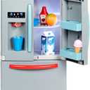 Little Tikes First Fridge Refrigerator with Ice Dispenser Pretend Play Appliance for Kids, Play Kitchen Set with Playset Accessories Unique Toy Multi-Color, 15.8 Wide x 11.5 deep x 23 Tall