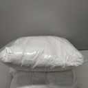 EDOW Throw Pillow Inserts, Set of 2 Lightweight Down Alternative Polyester Pillow, Couch Cushion, Sham Stuffer, Machine Washable. (White, 18x18)