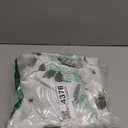 Litabel No Hook Sage Green Watercolor Floral Shower Curtain and Liner Set, Flower Shower Curtains with Snap in Liner for Farmhouse Bathroom Decor, Modern Botanical Bathroom Curtain with Leaves, 72x74