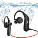 Swimming Headphones, IPX8 Waterproof Earbuds for Swimming 32GB Swimming MP3 Player Wireless Bluetooth 5.4 in-Ear Waterproof Headset 18H Playing time with Mic for Swimming, Cycling, Workout