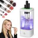 Electric Makeup Brush Cleaner -7000 RPM Plug-In Automatic Brush & Sponge Cleaning Machine with Fast Dry Function - IP65 Waterproof Makeup Brush Cleaner