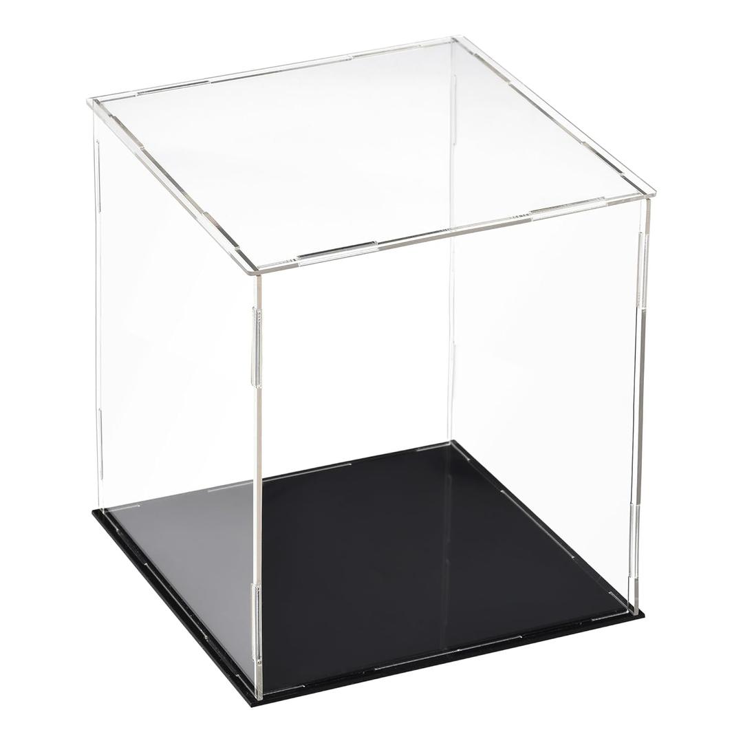 uxcell Acrylic Clear Display Case Box Dustproof Protection Showcase Cube Collectibles Show Box 5.9x5.9x7.9inch