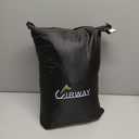 UIRWAY 18 Ft Round Pool Cover with Reflective Strips, Swimming Pool Cover for Above Ground Pools, Solar Cover Including Rope Tie and Luminous Ground Nails, PU Tarp Snug Fit for UV Protected