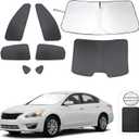 TINGLU Window Shades for Nissan Altima Sedan 2013-2018 8PCS Accessories Car Side Full Windows Windshield Sun Shade Sun UV Rays & Privacy Protection for Camping,Napping,and Relaxing
