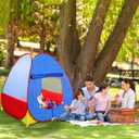 EocuSun Pop Up Playhouse, Ball Pit Kids Play Tent for Indoor & Outdoor, Foldable Play Tent for Kids Girls & Boys (Balls Not Included) (Multicolor), 35 x 34 x 38 inches