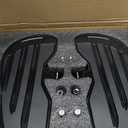 Motorcycle Footpeg, Aluminum Motorcycle Front Rider Floorboards Foot Rest Pegs Accessory Replacement Fit for Indian Sixty Bobber 20152021 (Black)