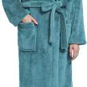 Plush Soft Robes for Women, Premium Fleece Womens Robe Cozy Warm Bathrobe